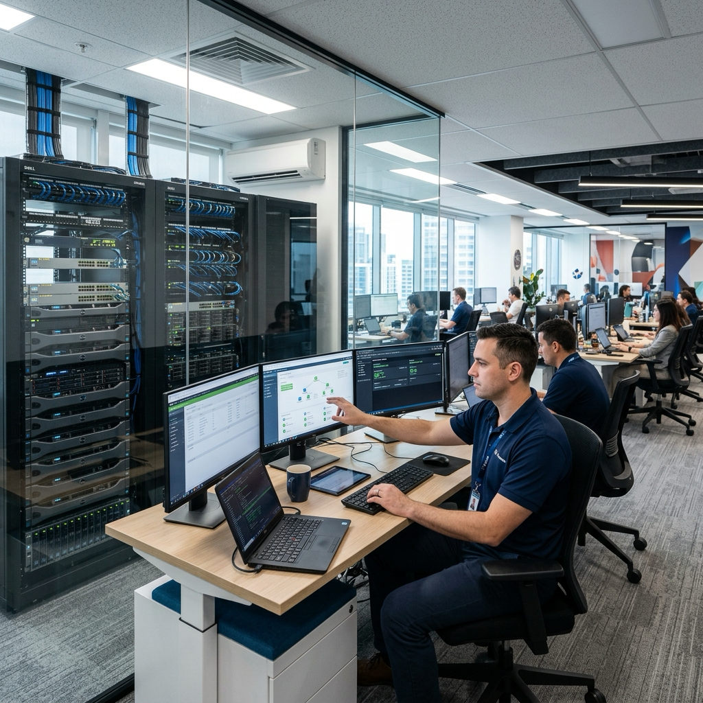 Supervision de parc informatique et baies serveurs d'entreprise